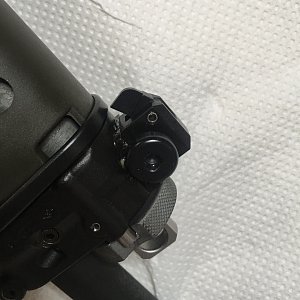 Складная мушка, на случай утраты оптического прицела